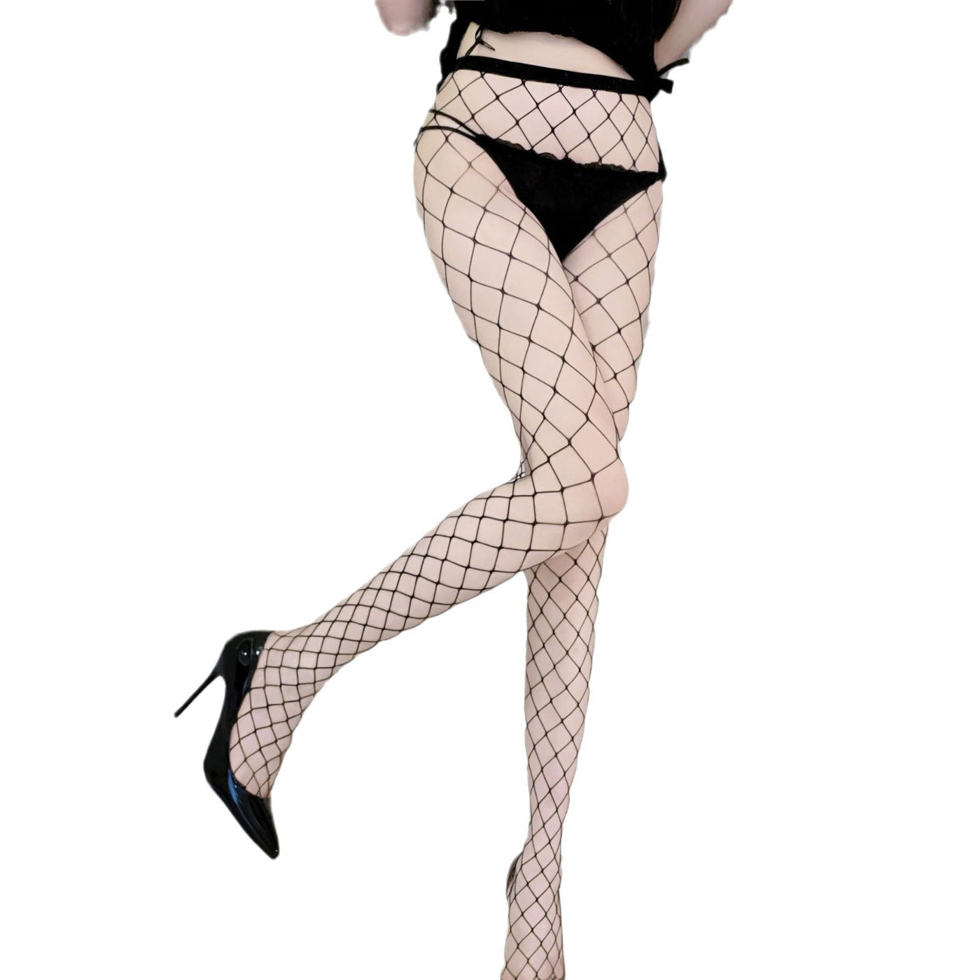 Sexy Lingerie & Stockings Set – Erotic Bodysuit, Fishnet & Thigh-High Hosiery for Women