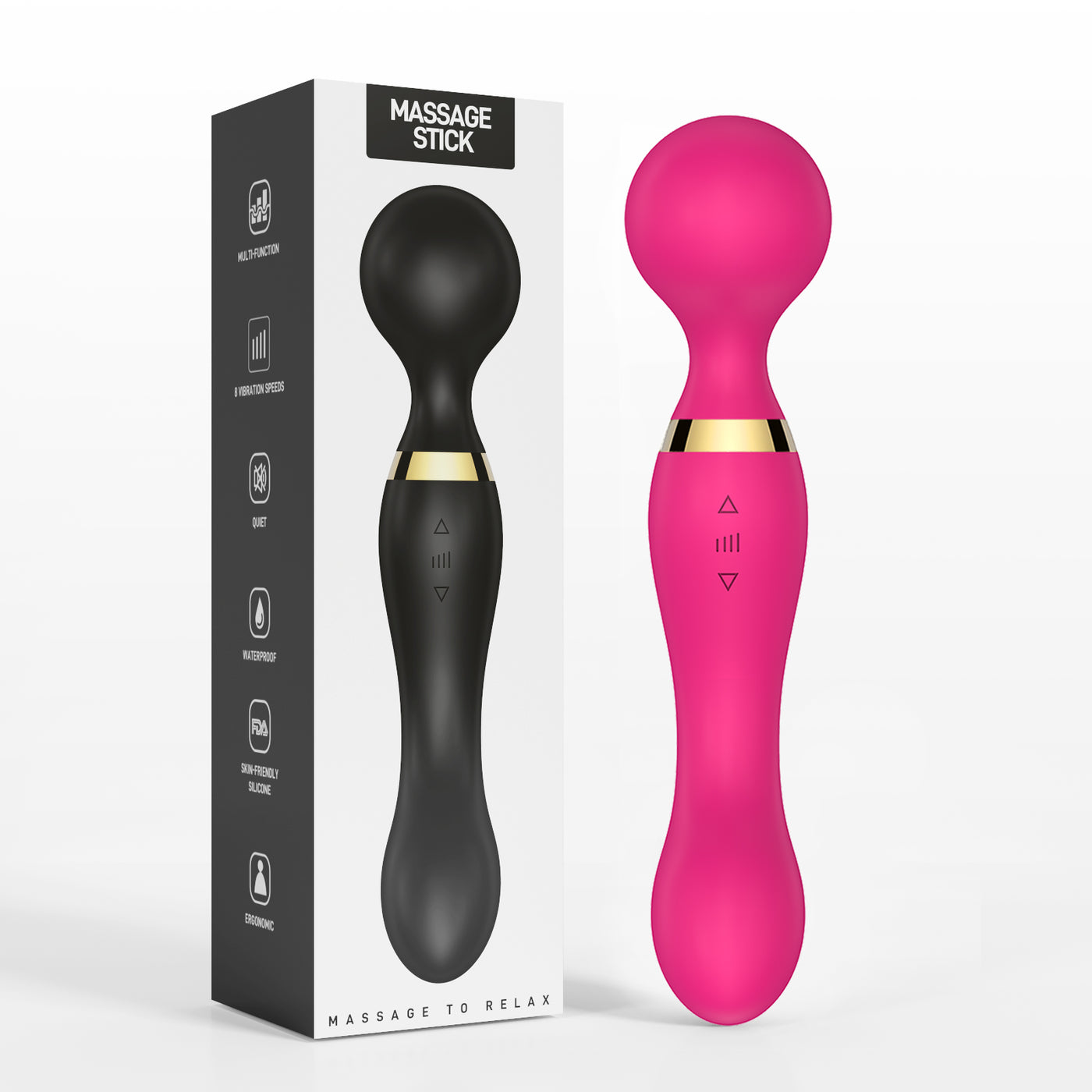 10-Frequency Dual-Head AV Vibrator – Strong Shock, G-Spot Massage, Multi-Mode Pleasure for Women