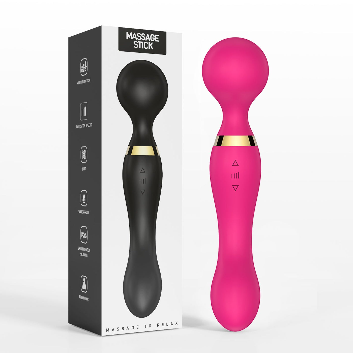 10-Frequency Dual-Head AV Vibrator – Strong Shock, G-Spot Massage, Multi-Mode Pleasure for Women