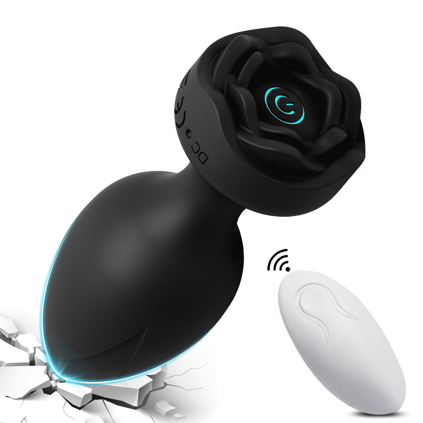 10-Speed Rechargeable Silicone Anal Plug – Vibrating Backdoor Stimulator for Couples