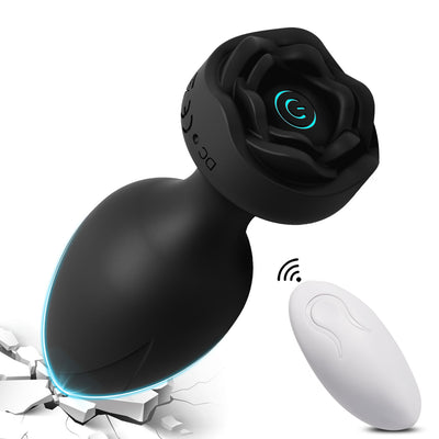 10-Speed Rechargeable Silicone Anal Plug – Vibrating Backdoor Stimulator for Couples