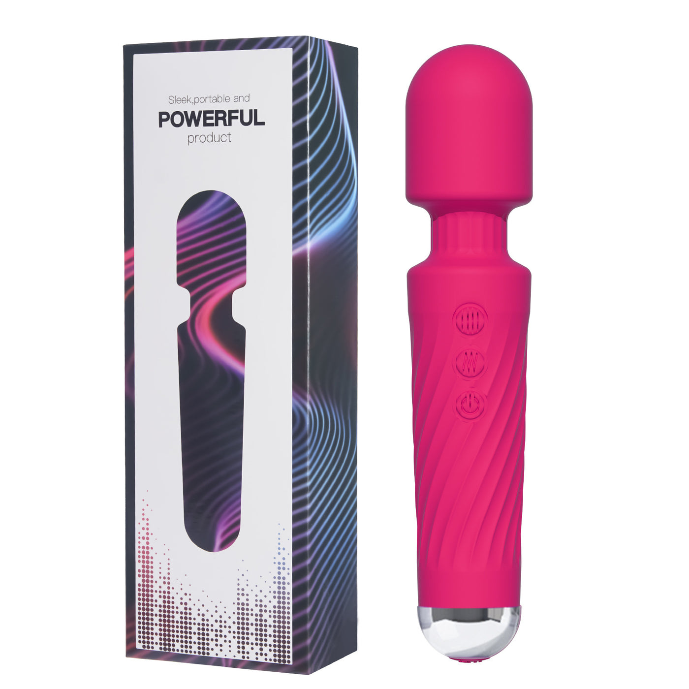 8-Speed 20-Frequency Rechargeable AV Vibrator – Waterproof, Strong Vibration, Silent, Multi-Mode Pleasure for Women