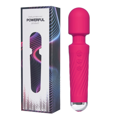 8-Speed 20-Frequency Rechargeable AV Vibrator – Waterproof, Strong Vibration, Silent, Multi-Mode Pleasure for Women