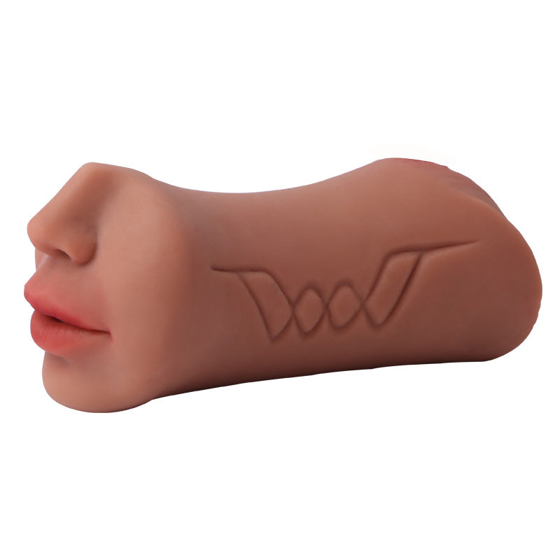 VibeWeaver 3-in-1 Male Masturbator Cup, Oral Vaginal Anal Stroker with Teeth & Tongue, Realistic Soft TPE Sleeve