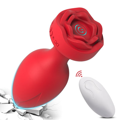 10-Speed Rechargeable Silicone Anal Plug – Vibrating Backdoor Stimulator for Couples