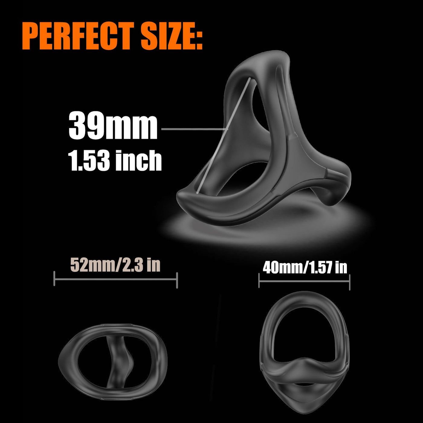 Silicone Cock Ring – Adjustable Foreskin & Stimulating Male Pleasure Ring