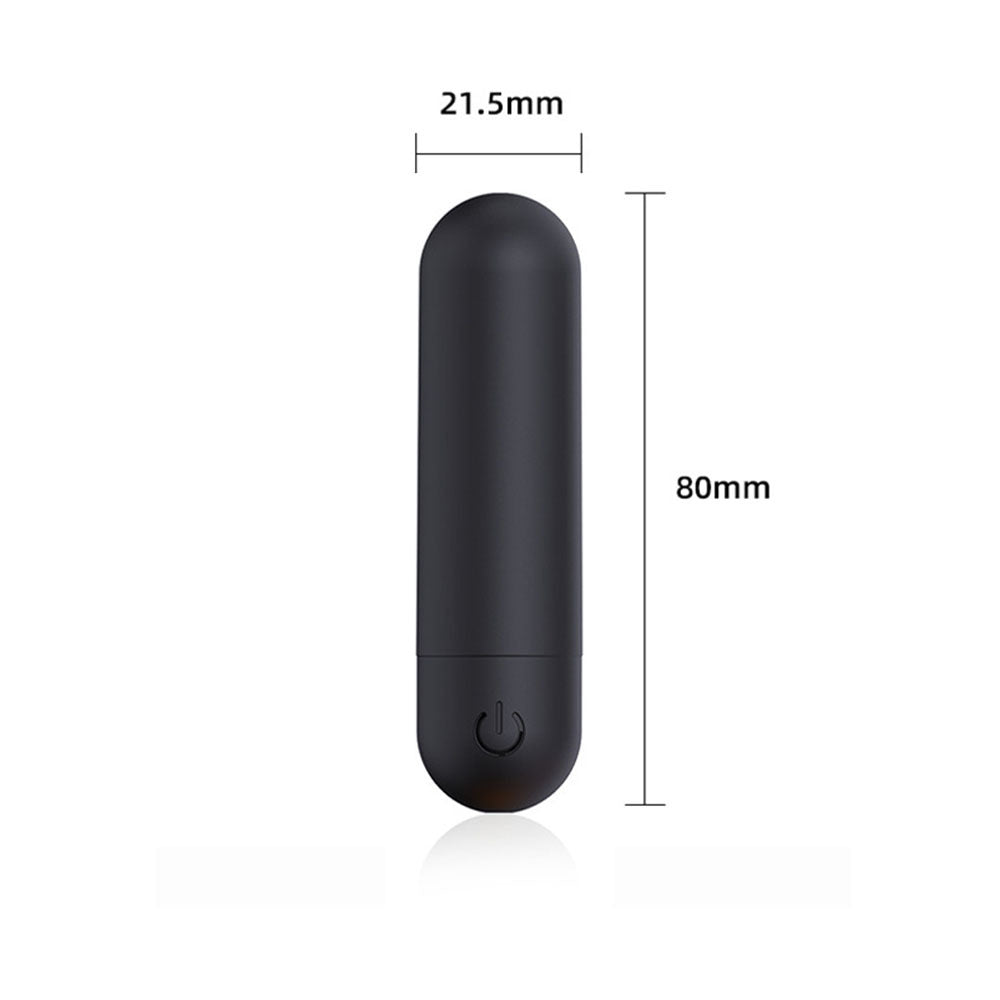 10-Frequency Strong Bullet Vibrator – Portable Adult Toy, Matte Electroplated Female Masturbator