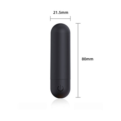 10-Frequency Strong Bullet Vibrator – Portable Adult Toy, Matte Electroplated Female Masturbator