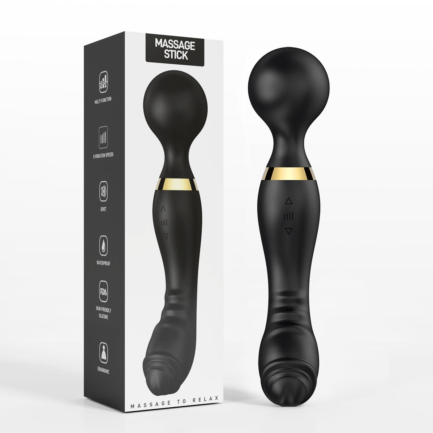 10-Frequency Dual-Head AV Vibrator – Strong Shock, G-Spot Massage, Multi-Mode Pleasure for Women