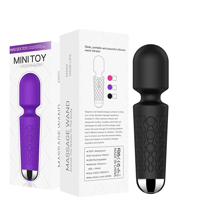 8-Speed 20-Frequency Rechargeable AV Vibrator – Waterproof, Strong Vibration, Silent, Multi-Mode Pleasure for Women