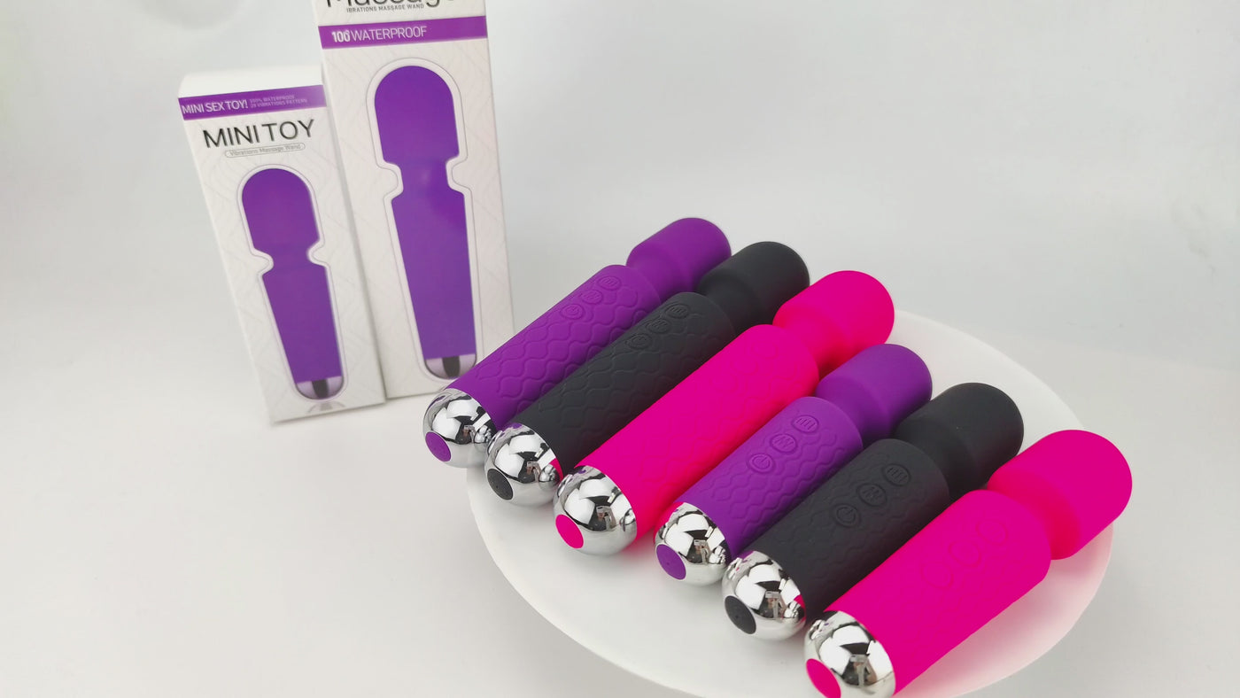 8-Speed 20-Frequency Rechargeable AV Vibrator – Waterproof, Strong Vibration, Silent, Multi-Mode Pleasure for Women